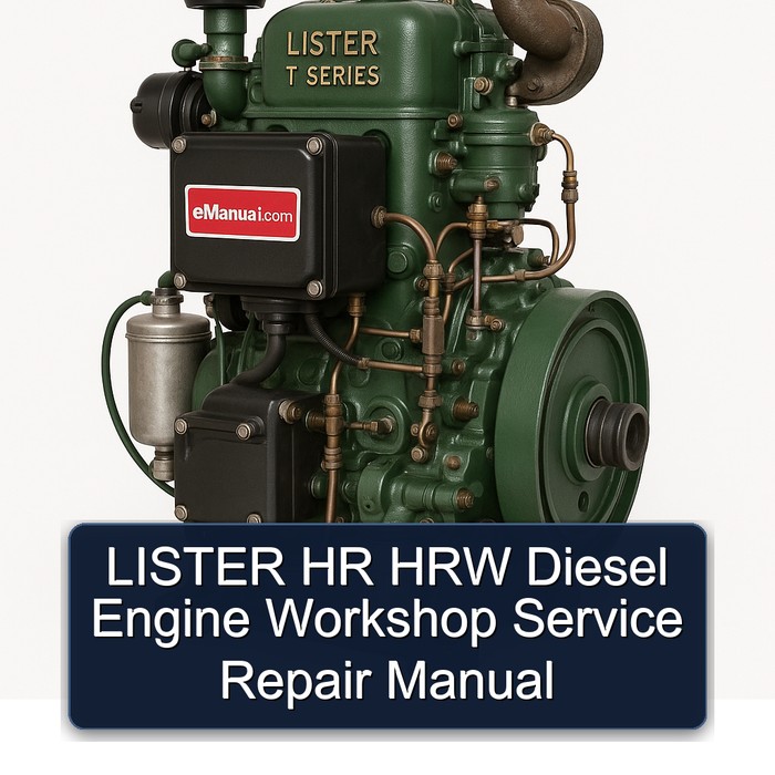 Lister T Series HR HRW Diesel Engine Service Repair Workshop Manual PDF
