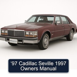 1997 Cadillac Seville ‘97 Owners Owner's Manual PDF