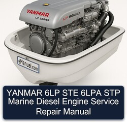 Yanmar 6LP STE 6LPA STP Marine Diesel Engine Service Repair Workshop Manual PDF