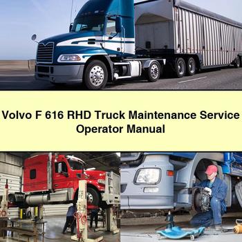 Volvo F Models 616 RHD Truck Operator Operator's Manual PDF