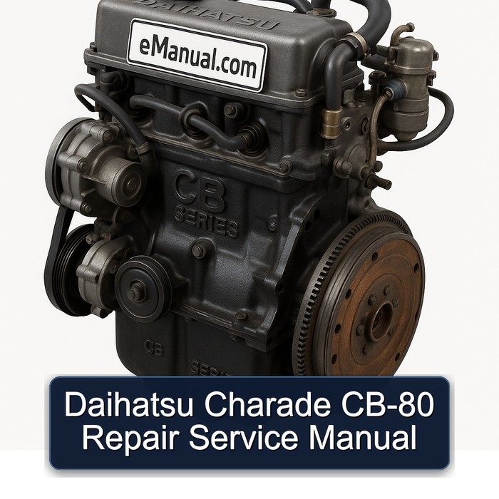 Daihatsu CB Series Charade CB-80 Service Repair Workshop Manual PDF