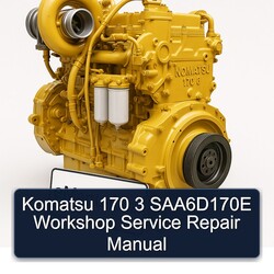Komatsu 170 3 Saa6d170e Service Repair Workshop Manual PDF