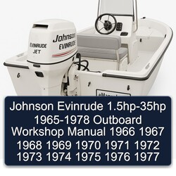 1965-1978 Johnson Evinrude 1.5hp-35hp - Outboard Service Repair Workshop Manual PDF