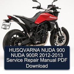2012-2013 Husqvarna Nuda Models 900 900R Service Repair Workshop Manual PDF