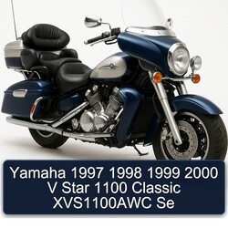 Yamaha 1997 1998 1999 2000 V Star 1100 Classic XVS1100AWC Se