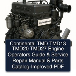 Continental TMD Series TMD13 TMD20 TMD27 Engine Operators -improved Parts Catalog PDF