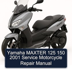 2001 Yamaha Maxter 125 150 Motorcycle Service Repair Workshop Manual PDF