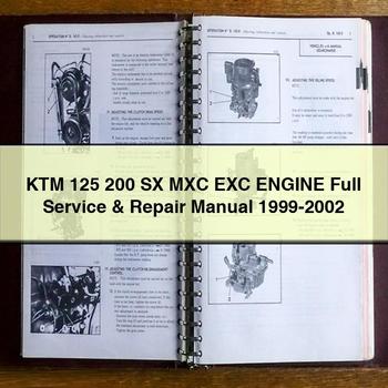 1999-2002 KTM 125 200 SX MXC EXC Engine Service Repair Workshop Manual PDF