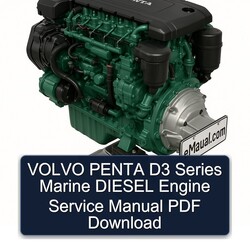Volvo Penta D3 Series Marine Diesel Engine Service Repair Workshop Manual PDF