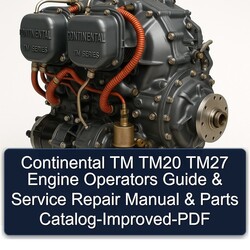Continental TM Series TM20 TM27 Engine Operators -improved Parts Catalog PDF