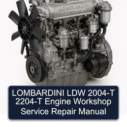 2004 Lombardini LDW Series -t 2204-T Engine Service Repair Workshop Manual PDF