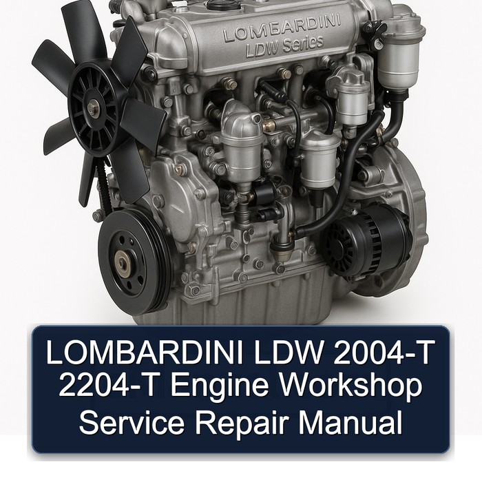 2004 Lombardini LDW Series -t 2204-T Engine Service Repair Workshop Manual PDF