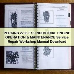 MAN Perkins 2206 E13 Industrial Engine Operation Service Repair Workshop Manual PDF
