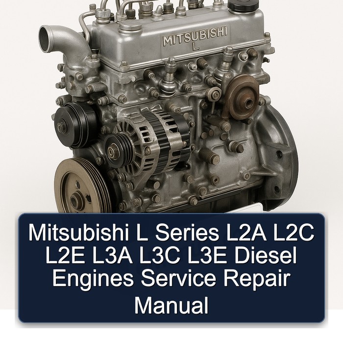 Mitsubishi L Series L2A L2C L2E L3A L3C L3E Diesel Engines Service Repair Workshop Manual PDF