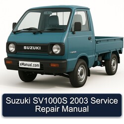 2003 Suzuki T Series SV1000S Service Repair Workshop Manual PDF