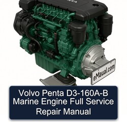 Volvo Penta D3-160a-b Marine Engine Service Repair Workshop Manual PDF