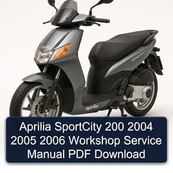 2004-2006 Aprilia Sportcity 200 Service Repair Workshop Manual PDF