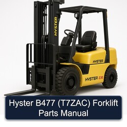 Hyster B477 (T7ZAC) Forklift Parts Catalog PDF
