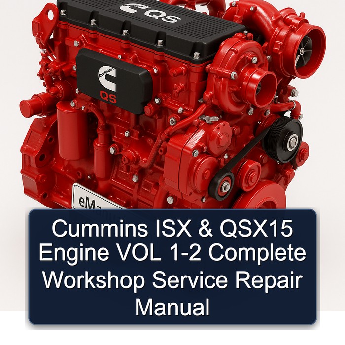 Cummins QS Series ISX QSX15 Engine VOL 1-2 Service Repair Workshop Manual PDF