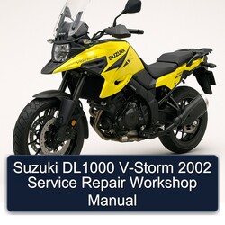 2002 Suzuki V Storm Models DL1000 V-STORM Service Repair Workshop Manual PDF