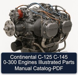 Continental C125 C145 O 300 Models C-125 C-145 0-300 Engines Illustrated Parts Catalog PDF