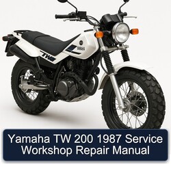 1987 Yamaha TW Models 200 Service Repair Workshop Manual PDF