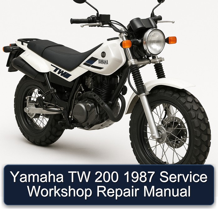 1987 Yamaha TW Models 200 Service Repair Workshop Manual PDF