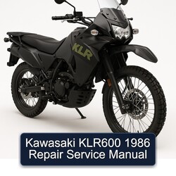 1986 Kawasaki KLR Series KLR600 Service Repair Workshop Manual PDF
