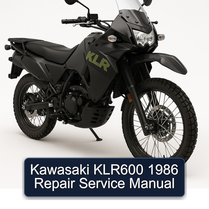 1986 Kawasaki KLR Series KLR600 Service Repair Workshop Manual PDF