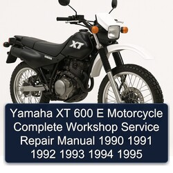 1990-1995 Yamaha XT Models 600 E Motorcycle Service Repair Workshop Manual PDF