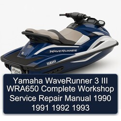 1990-1993 Yamaha Waverunner 3 III WRA650 Service Repair Workshop Manual PDF
