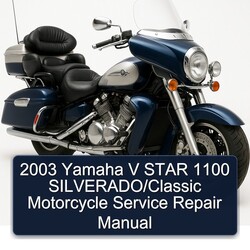 2003 Aprilia Classic Yamaha V Star 1100 Silverado/ Motorcycle Service Repair Workshop Manual PDF