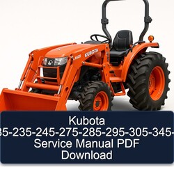 Kubota L-185-235-245-275-285-295-305-345-355 Service Repair Workshop Manual PDF