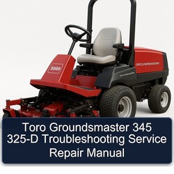 Toro Groundsmaster 345 325-D Service Repair Workshop Manual PDF