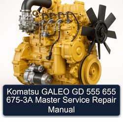 Komatsu Series Manuals Galeo GD 555 655 675-3A Master Service Repair Workshop Manual PDF