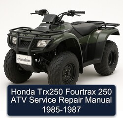1985-1987 Honda TRX250 Fourtrax 250 ATV Service Repair Workshop Manual PDF