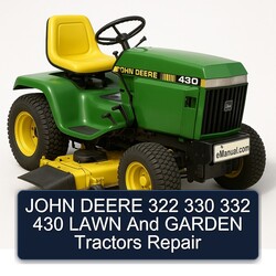 John Deere 322 330 332 430 Lawn Garden Tractors Service Repair Workshop Manual PDF