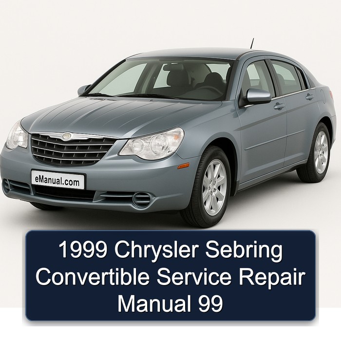 1999 Chrysler Sebring Convertible 99 Service Repair Workshop Manual PDF