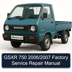 2006-2007 Suzuki T Series Gsxr 750 / Service Repair Workshop Manual PDF