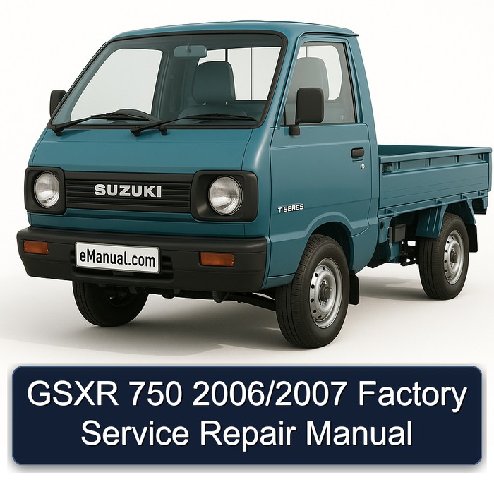 2006-2007 Suzuki T Series Gsxr 750 / Service Repair Workshop Manual PDF