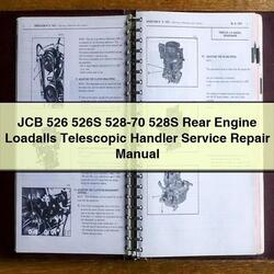 JCB 526 526S 528-70 528S Rear Engine Loadalls Telescopic Handler Service Repair Workshop Manual PDF