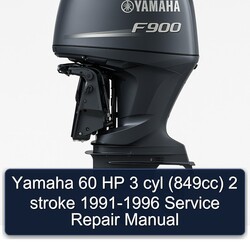 1991-1996 Yamaha 60 HP 3 Cyl (849CC) 2 Stroke Service Repair Workshop Manual PDF