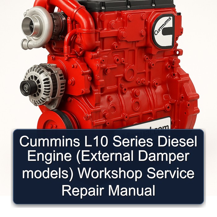 Cummins M Series L10 Diesel Engine (external Damper Models) External models Service Repair Workshop Manual PDF