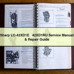 Sharp Lc-42xd1e 42xd1ru Service Repair Workshop Manual PDF