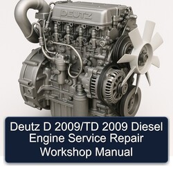 2009 Deutz TD Series D /td Diesel Engine Service Repair Workshop Manual PDF