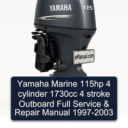 1997-2003 Yamaha Marine 115HP 4 Cylinder 1730CC Stroke Outboard Service Repair Workshop Manual PDF