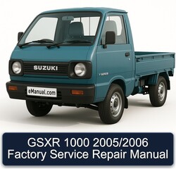 2005-2006 Suzuki T Series Gsxr 1000 / Service Repair Workshop Manual PDF