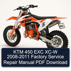 2008-2011 KTM 450 EXC XC-W Service Repair Workshop Manual PDF