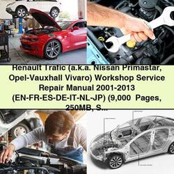 2001-2013 Renault Trafic Nissan Primastar Opel-vauxhall Vivaro Service Repair Workshop Manual PDF