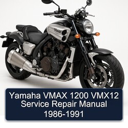 1986-1991 Yamaha Vmax 1200 VMX12 Service Repair Workshop Manual PDF
